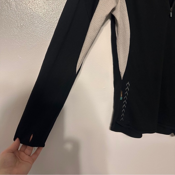 Icebreaker Women’s Super Fine Merino 190 Slim Fit Quarter Zip Base Layer Large - Picture 2 of 6